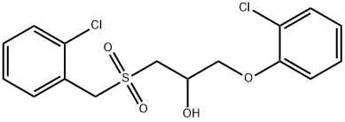 1-[(2-CHLOROBENZYL)SULFONYL]-3-(2-CHLOROPHENOXY)-2-PROPANOL Struktur