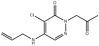 5-(ALLYLAMINO)-4-CHLORO-2-(2-OXOPROPYL)-3(2H)-PYRIDAZINONE Struktur