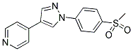 4-[1-(4-(METHYLSULPHONYL)PHENYL)-1H-PYRAZOL-4-YL]PYRIDINE Struktur