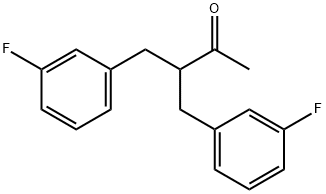 3-(3-FLUOROBENZYL)-4-(3-FLUOROPHENYL)-2-BUTANONE Struktur