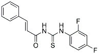 N-(((2,4-DIFLUOROPHENYL)AMINO)THIOXOMETHYL)-3-PHENYLPROP-2-ENAMIDE Struktur