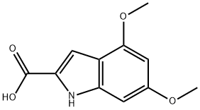 4,6-DIMETHOXY-1H-INDOLE-2-CARBOXYLIC ACID Struktur