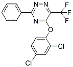 2,4-DICHLOROPHENYL 3-PHENYL-6-(TRIFLUOROMETHYL)-1,2,4-TRIAZIN-5-YL ETHER Struktur