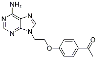 1-(4-[2-(6-AMINO-9H-PURIN-9-YL)ETHOXY]PHENYL)ETHANONE Struktur