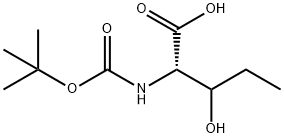 BOC-2-AMINO-3-HYDROXYPENTANOIC ACID Struktur