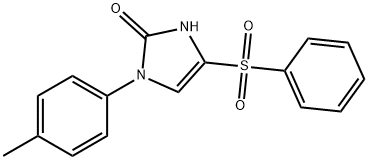 1-(4-METHYLPHENYL)-4-(PHENYLSULFONYL)-1,3-DIHYDRO-2H-IMIDAZOL-2-ONE Struktur