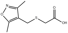 [[(3,5-DIMETHYLISOXAZOL-4-YL)METHYL]THIO]ACETIC ACID Struktur