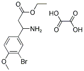 ETHYL 3-AMINO-3-(3-BROMO-4-METHOXYPHENYL)PROPANOATE OXALATE Struktur