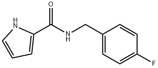 1H-PYRROLE-2-CARBOXYLIC ACID 4-FLUORO-BENZYLAMIDE Struktur