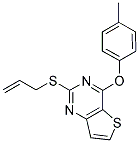 2-(ALLYLSULFANYL)-4-(4-METHYLPHENOXY)THIENO[3,2-D]PYRIMIDINE Struktur