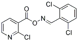 2-CHLORO-3-[(([(2,6-DICHLOROPHENYL)METHYLENE]AMINO)OXY)CARBONYL]PYRIDINE Struktur