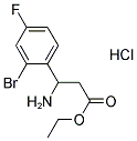 ETHYL 3-AMINO-3-(2-BROMO-4-FLUOROPHENYL)PROPANOATE HYDROCHLORIDE Struktur