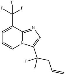 3-(1,1-DIFLUORO-3-BUTENYL)-8-(TRIFLUOROMETHYL)[1,2,4]TRIAZOLO[4,3-A]PYRIDINE Struktur