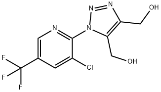 [1-[3-CHLORO-5-(TRIFLUOROMETHYL)-2-PYRIDINYL]-4-(HYDROXYMETHYL)-1H-1,2,3-TRIAZOL-5-YL]METHANOL Struktur