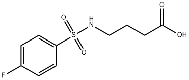 4-(4-FLUORO-BENZENESULFONYLAMINO)-BUTYRIC ACID Struktur