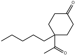 4-ACETYL-4-PENTYLCYCLOHEXANONE Struktur