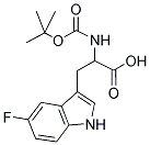 BOC-5-FLUORO-DL-TRYPTOPHAN Struktur