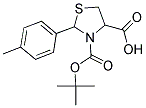 3-(TERT-BUTOXYCARBONYL)-2-(4-METHYLPHENYL)-1,3-THIAZOLANE-4-CARBOXYLIC ACID Struktur