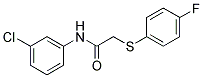 N-(3-CHLOROPHENYL)-2-[(4-FLUOROPHENYL)SULFANYL]ACETAMIDE Struktur