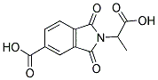 2-(1-CARBOXY-ETHYL)-1,3-DIOXO-2,3-DIHYDRO-1H-ISOINDOLE-5-CARBOXYLIC ACID Struktur