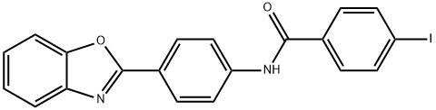 N-[4-(1,3-BENZOXAZOL-2-YL)PHENYL]-4-IODOBENZENECARBOXAMIDE Struktur