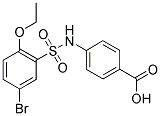 4-(5-BROMO-2-ETHOXY-BENZENESULFONYLAMINO)-BENZOIC ACID Struktur