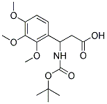 3-TERT-BUTOXYCARBONYLAMINO-3-(2,3,4-TRIMETHOXY-PHENYL)-PROPIONIC ACID Struktur