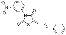 (5E)-3-(3-NITROPHENYL)-5-[(2E)-3-PHENYLPROP-2-ENYLIDENE]-2-THIOXO-1,3-THIAZOLIDIN-4-ONE Struktur