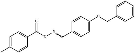 1-(BENZYLOXY)-4-(([(4-METHYLBENZOYL)OXY]IMINO)METHYL)BENZENE Struktur