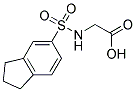 [(2,3-DIHYDRO-1H-INDEN-5-YLSULFONYL)AMINO]ACETIC ACID Struktur