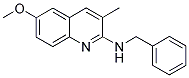 2-BENZYLAMINO-6-METHOXY-3-METHYLQUINOLINE Struktur