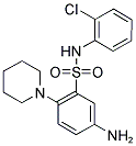 5-AMINO-N-(2-CHLORO-PHENYL)-2-PIPERIDIN-1-YL-BENZENESULFONAMIDE Struktur