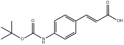 BOC-4-AMINOCINNAMIC ACID Struktur