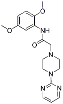 N-(2,5-DIMETHOXYPHENYL)-2-(4-PYRIMIDIN-2-YLPIPERAZINYL)ETHANAMIDE Struktur