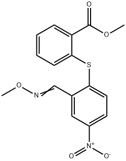 METHYL 2-((2-[(METHOXYIMINO)METHYL]-4-NITROPHENYL)SULFANYL)BENZENECARBOXYLATE Struktur