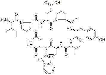 H-ILE-PRO-GLU-PRO-TYR-VAL-TRP-ASP-OH Struktur