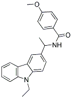 N-(1-(9-ETHYL-9H-CARBAZOL-3-YL)ETHYL)-4-METHOXYBENZAMIDE Struktur