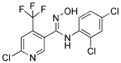 6-CHLORO-N-(2,4-DICHLOROPHENYL)-N'-HYDROXY-4-(TRIFLUOROMETHYL)PYRIDINE-3-CARBOXIMIDAMIDE Struktur