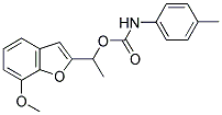 1-(7-METHOXY-1-BENZOFURAN-2-YL)ETHYL N-(4-METHYLPHENYL)CARBAMATE Struktur