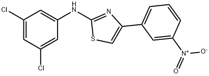 (3,5-DICHLOROPHENYL)(4-(3-NITROPHENYL)(2,5-THIAZOLYL))AMINE Struktur