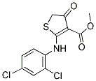 METHYL 2-[(2,4-DICHLOROPHENYL)AMINO]-4-OXO-4,5-DIHYDROTHIOPHENE-3-CARBOXYLATE Struktur