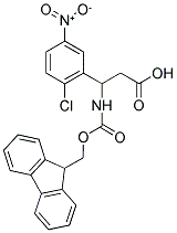 FMOC-DL-3-(2-CHLORO-5-NITROPHENYL)-3-AMINO-PROPIONIC ACID Struktur