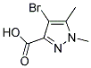 4-BROMO-1,5-DIMETHYL-1H-PYRAZOLE-3-CARBOXYLIC ACID Struktur