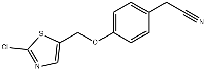 2-(4-[(2-CHLORO-1,3-THIAZOL-5-YL)METHOXY]PHENYL)ACETONITRILE Structure