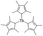 TRIS(TETRAMETHYLCYCLOPENTADIENYL)TERBIUM Struktur