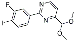 4-(DIMETHOXYMETHYL)-2-(3-FLUORO-4-IODOPHENYL)PYRIMIDINE Struktur