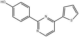 4-[4-(2-THIENYL)-2-PYRIMIDINYL]BENZENOL Struktur