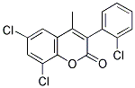 3(2'-CHLOROPHENYL)-6,8-DICHLORO-4-METHYLCOUMARIN Struktur