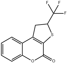 1,2-DIHYDRO-2-TRIFLUOROMETHYL-4H-THIENO-[2,3-C]-CHROMENE-4-ONE Struktur