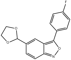 5-(1,3-DIOXOLAN-2-YL)-3-(4-FLUOROPHENYL)-2,1-BENZISOXAZOLE Struktur